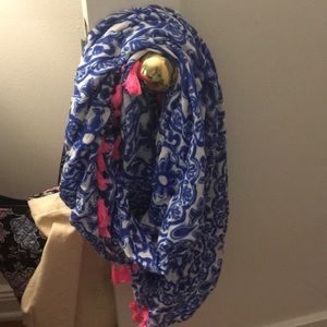 Blue and white Lilly Pulitzer scarve